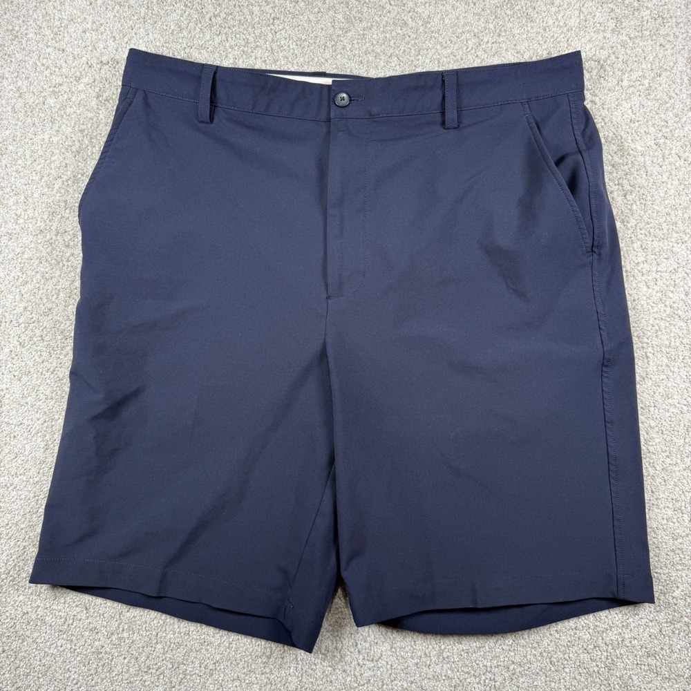 FootJoy Golf Shorts Men 38 Navy Blue Performance Stretch Flat Front 00941